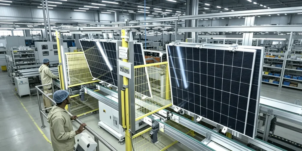 Custom solar panel manufacturing lead time and automated assembly line