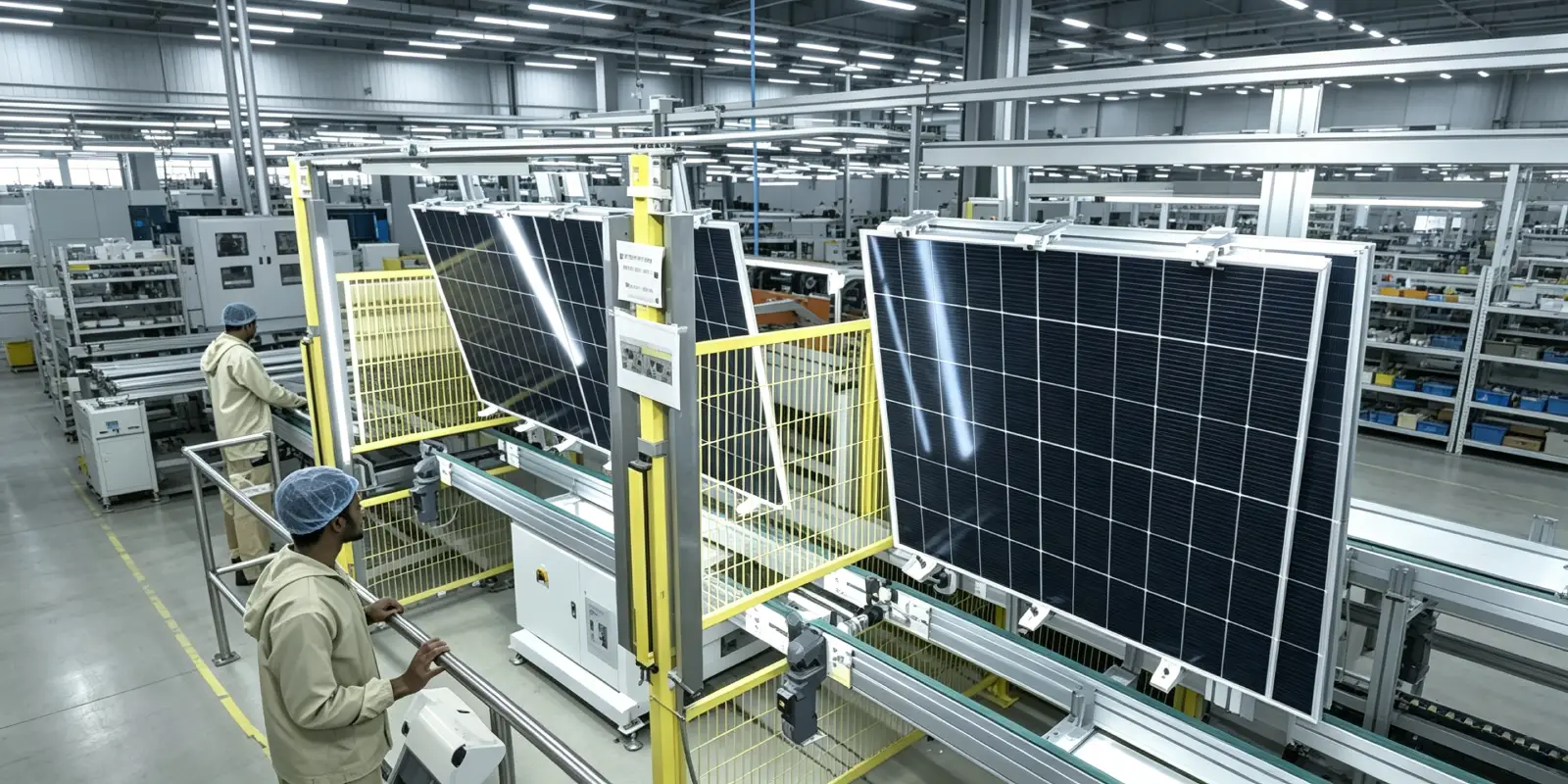 Custom solar panel manufacturing lead time and automated assembly line