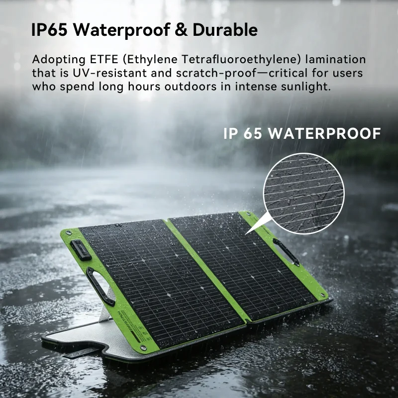 主5 GTPOW 100W Bifacial Portable Solar Panel