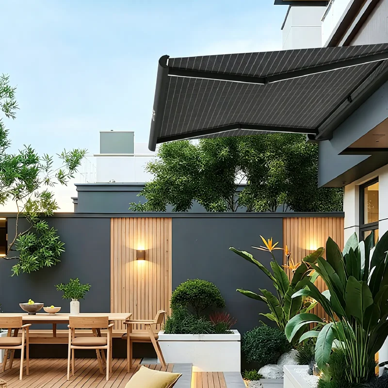 GTPOW Double-Sided Solar-Powered Electric Awning