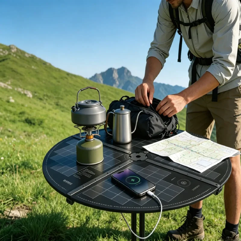 主图 70W Foldable Wireless Charging Solar Table
