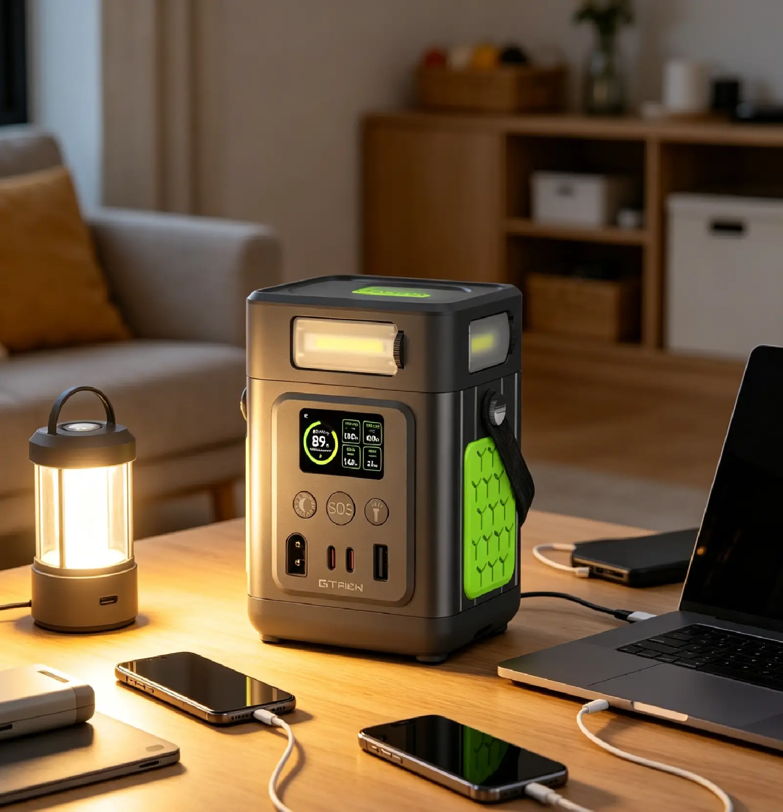 GTPOW GT-ES200 130W LiFePO4 Portable Power Station Home Emergency Power Supply GTPOW GT-ES200 130W LiFePO4 Portable Power Station Home Emergency Power Supply
