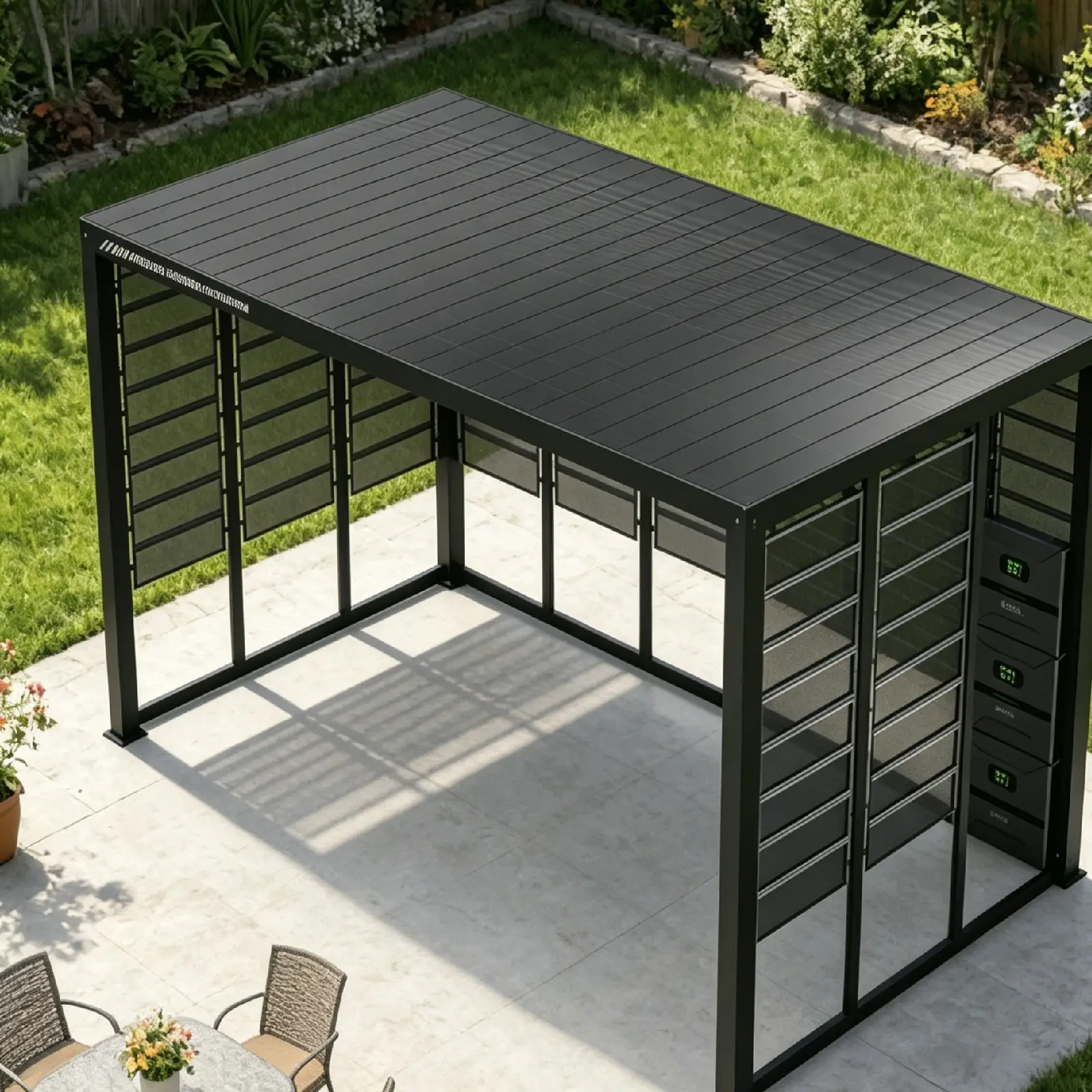 GTPOW Solar Carport Shade Pavilion
