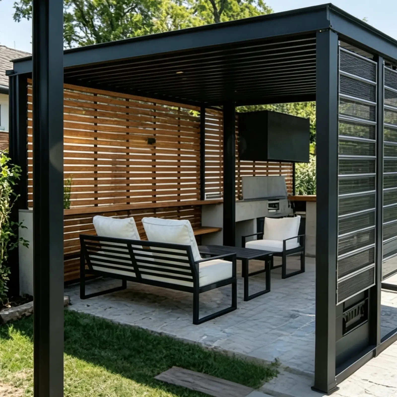 GTPOW Solar Carport Shade Pavilion