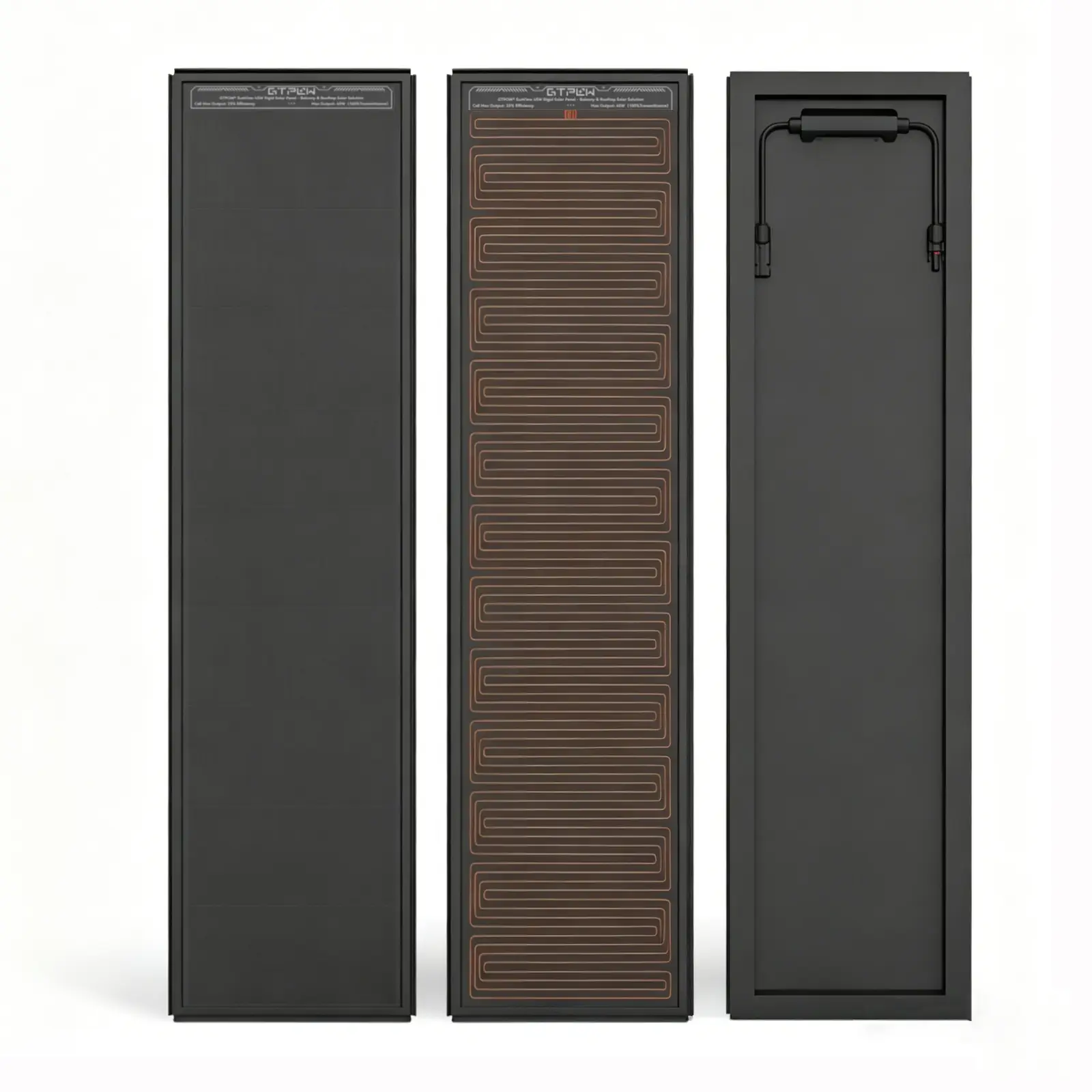 GTPOW Bifacial Smart Snow-Melt Solar Roof Tile
