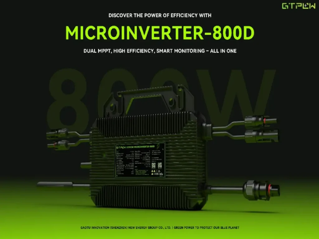 GTPOW 800D Micro Inverter Full Product Render