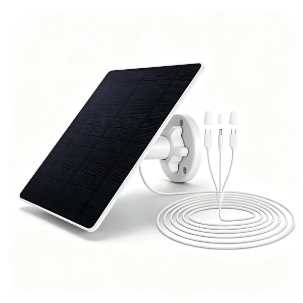 5W Solar Panel for Security Camera 3-in-1 Cable 5W Solar Panel for Security Camera