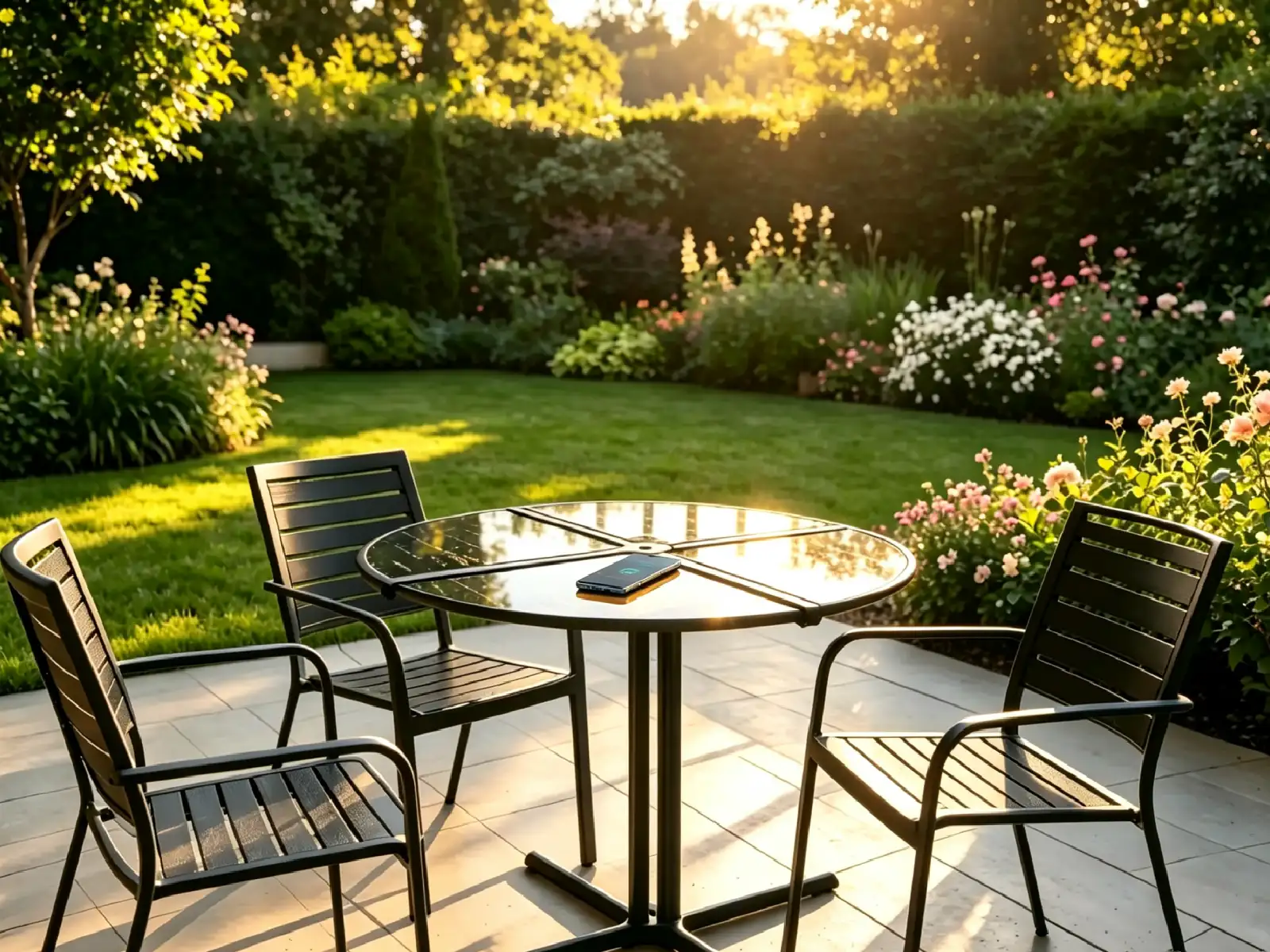 70W Foldable Solar Table: Wire-Free Outdoor Power & Multi-Functional Furniture
