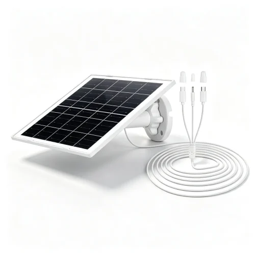 8W Solar Panel for Security Camera With 3-in-1 Cable 8W Solar Panel for Security Camera With 3-in-1 Cable