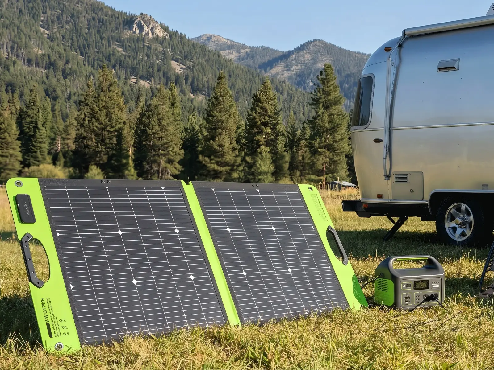 100W Bifacial Portable Solar Pane