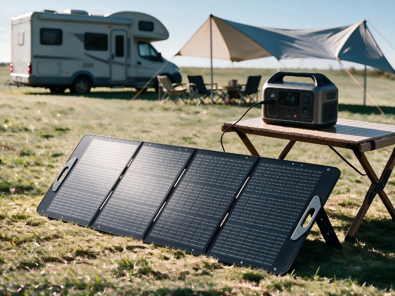 200W Portable Foldable Solar Panel | N-Type 23.5% High Efficiency