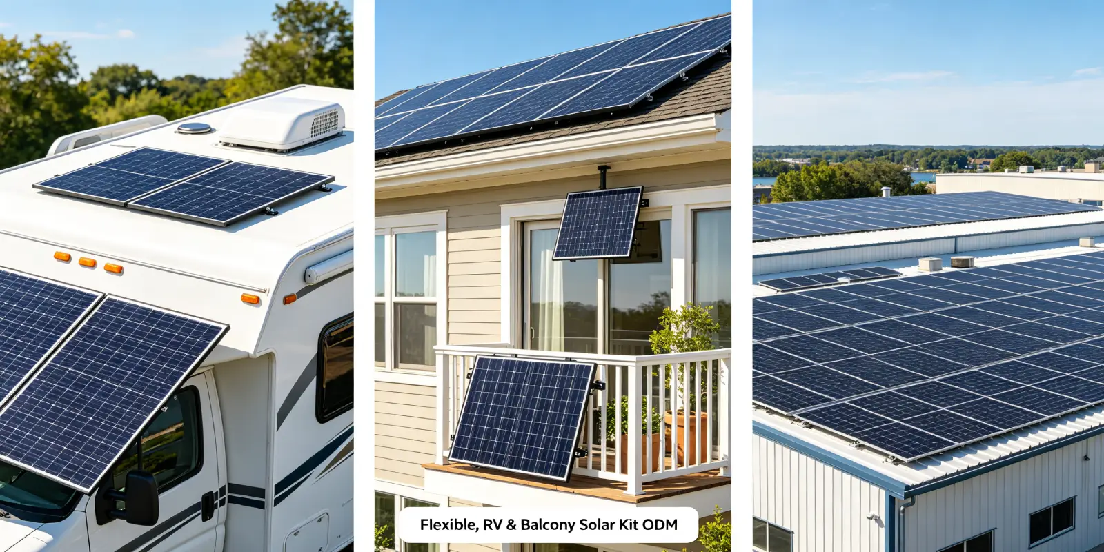 Flexible, RV and balcony solar kit odm white‑label products for global wholesale buyers