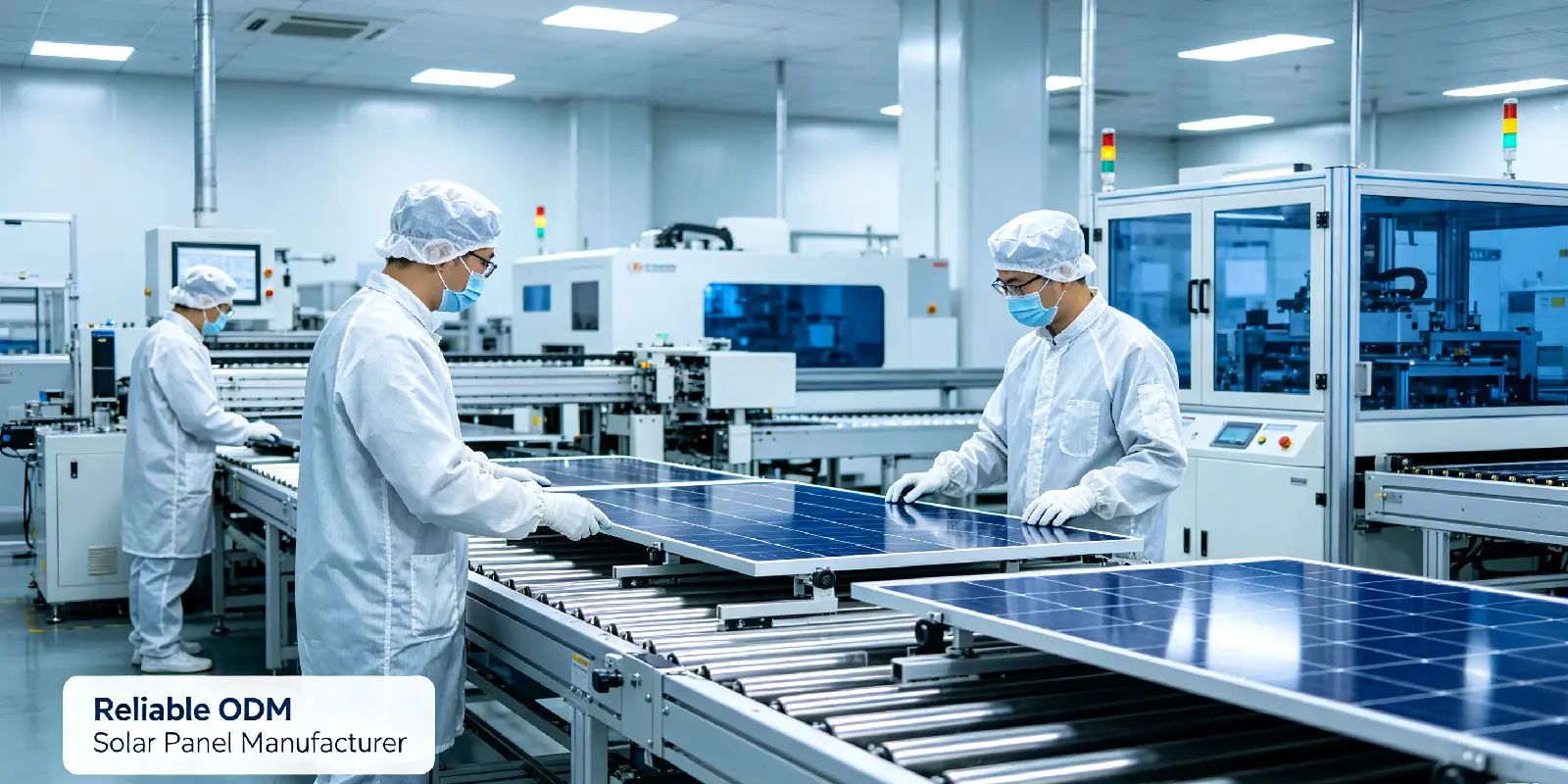 Gaotu Innovation solar panel factory workshop, odm solar panel manufacturer mass production workshop