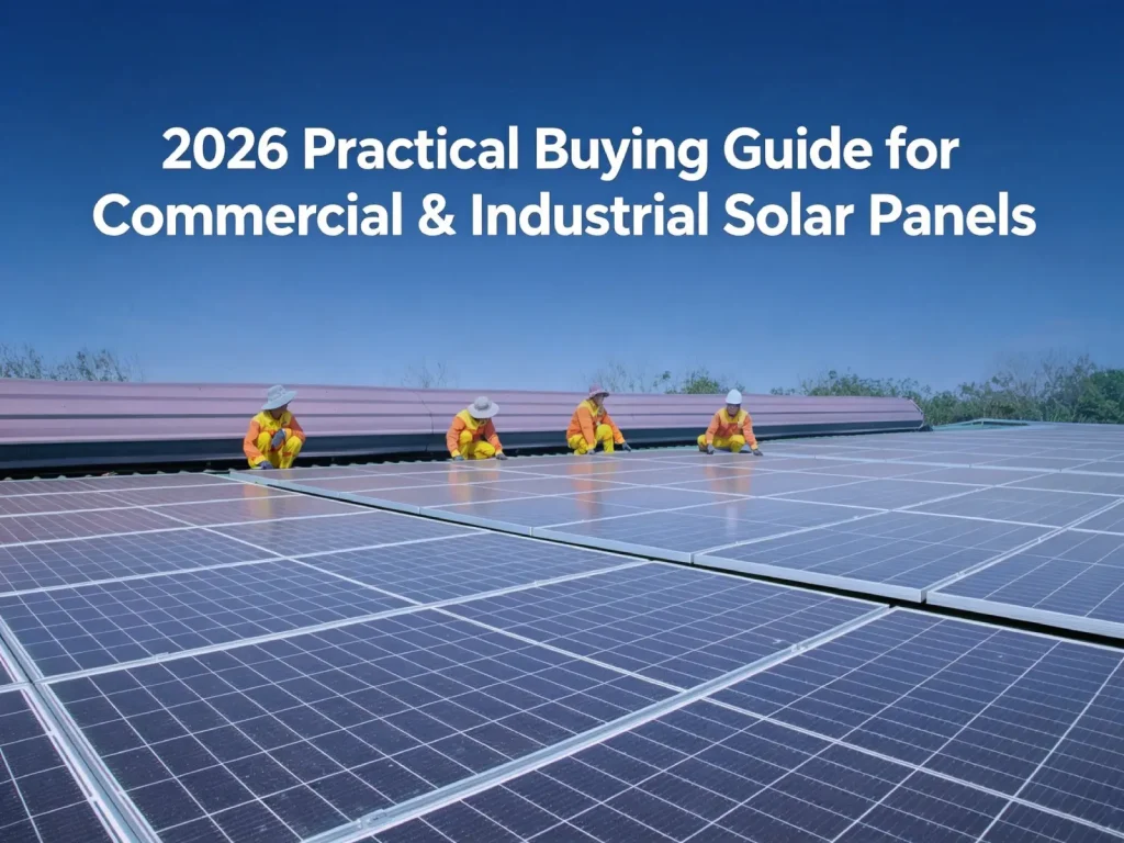 How to Select the Right Solar Panels for Your C&I Rooftop Project in 2026