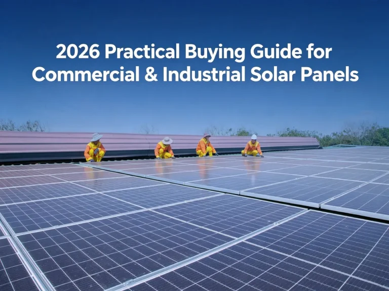 How to Select the Right Solar Panels for Your C&I Rooftop Project in 2026